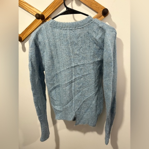 ANDERSSON BELL Roya Alpaca Puff Sleeve Sweater - Sky Blue - Picture 5 of 13